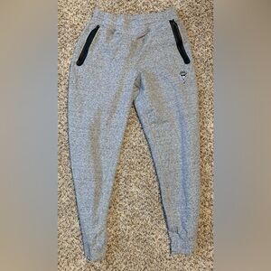 Men’s small grey joggers and shorts